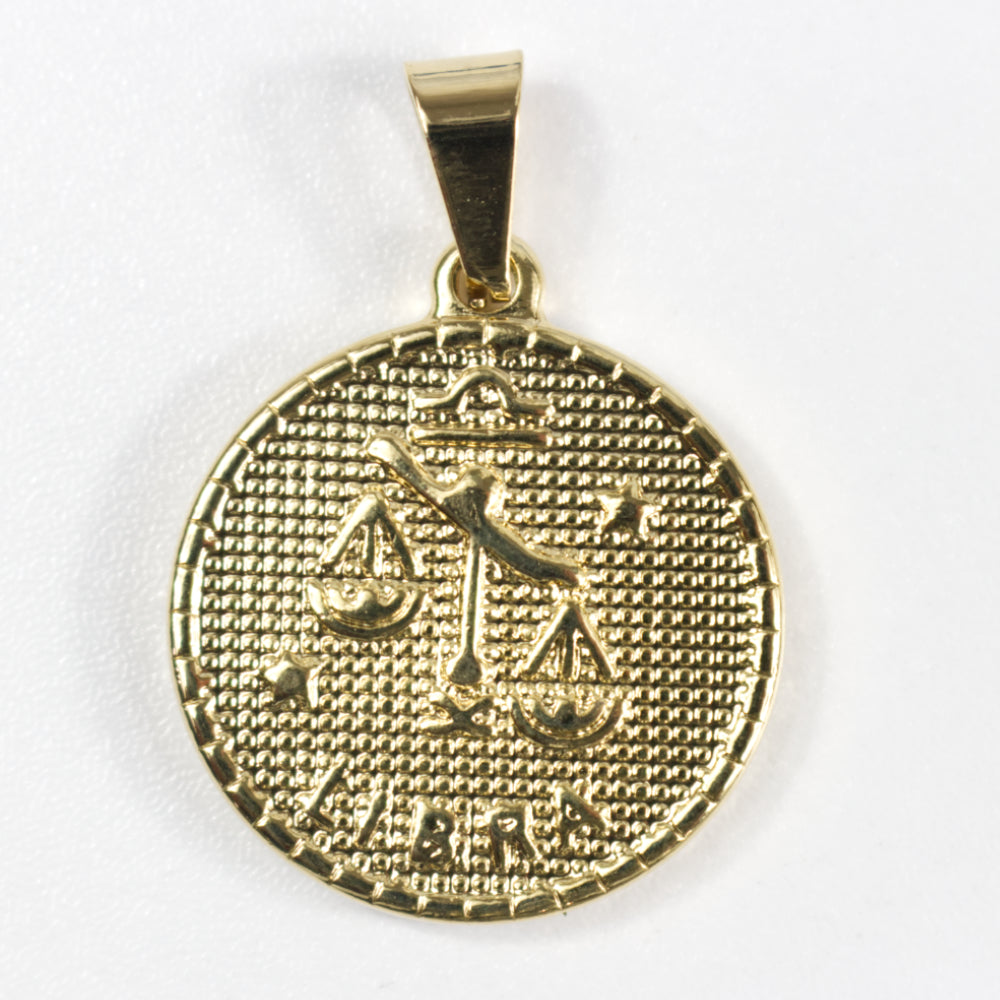 Zodiac Coin Necklace | Astrological Sign Pendent | Artisans Boutique