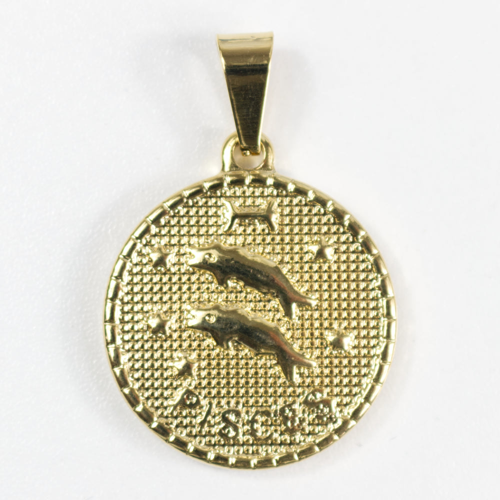 Zodiac Coin Necklace | Astrological Sign Pendent | Artisans Boutique