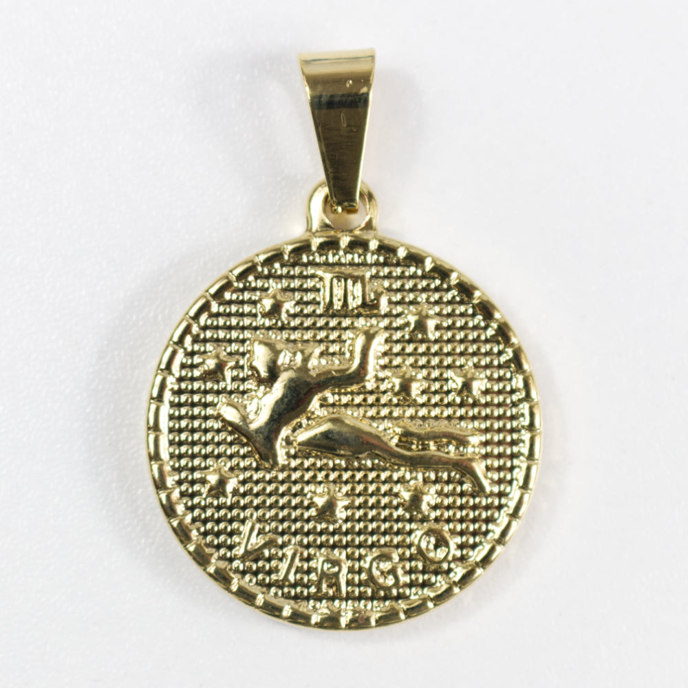 Zodiac Coin Necklace | Astrological Sign Pendent | Artisans Boutique