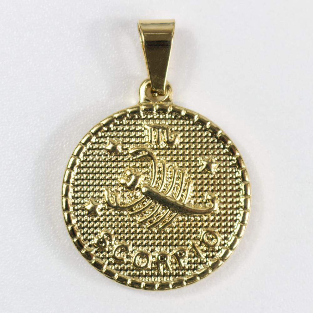 Zodiac Coin Necklace | Astrological Sign Pendent | Artisans Boutique