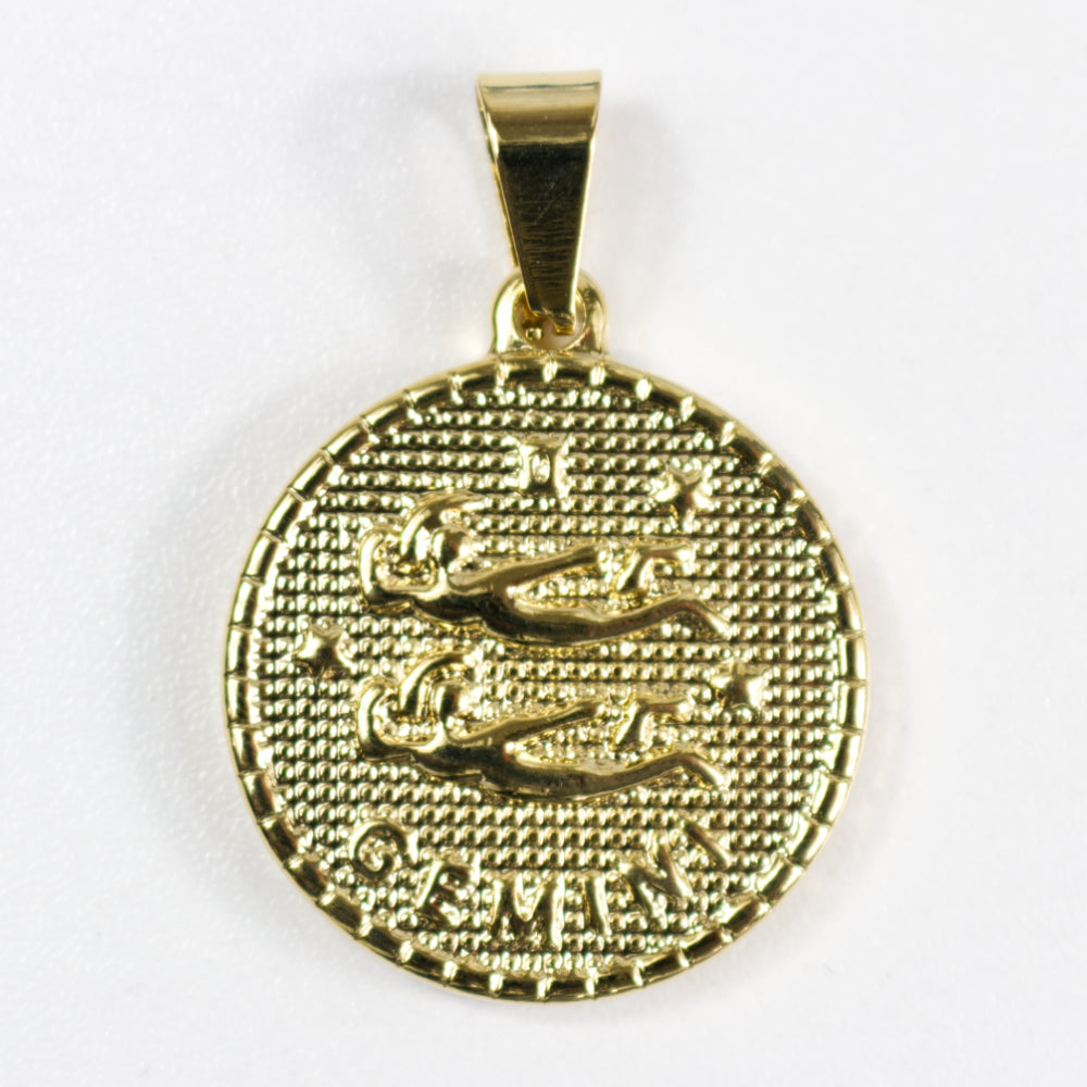 Zodiac Coin Necklace | Astrological Sign Pendent | Artisans Boutique