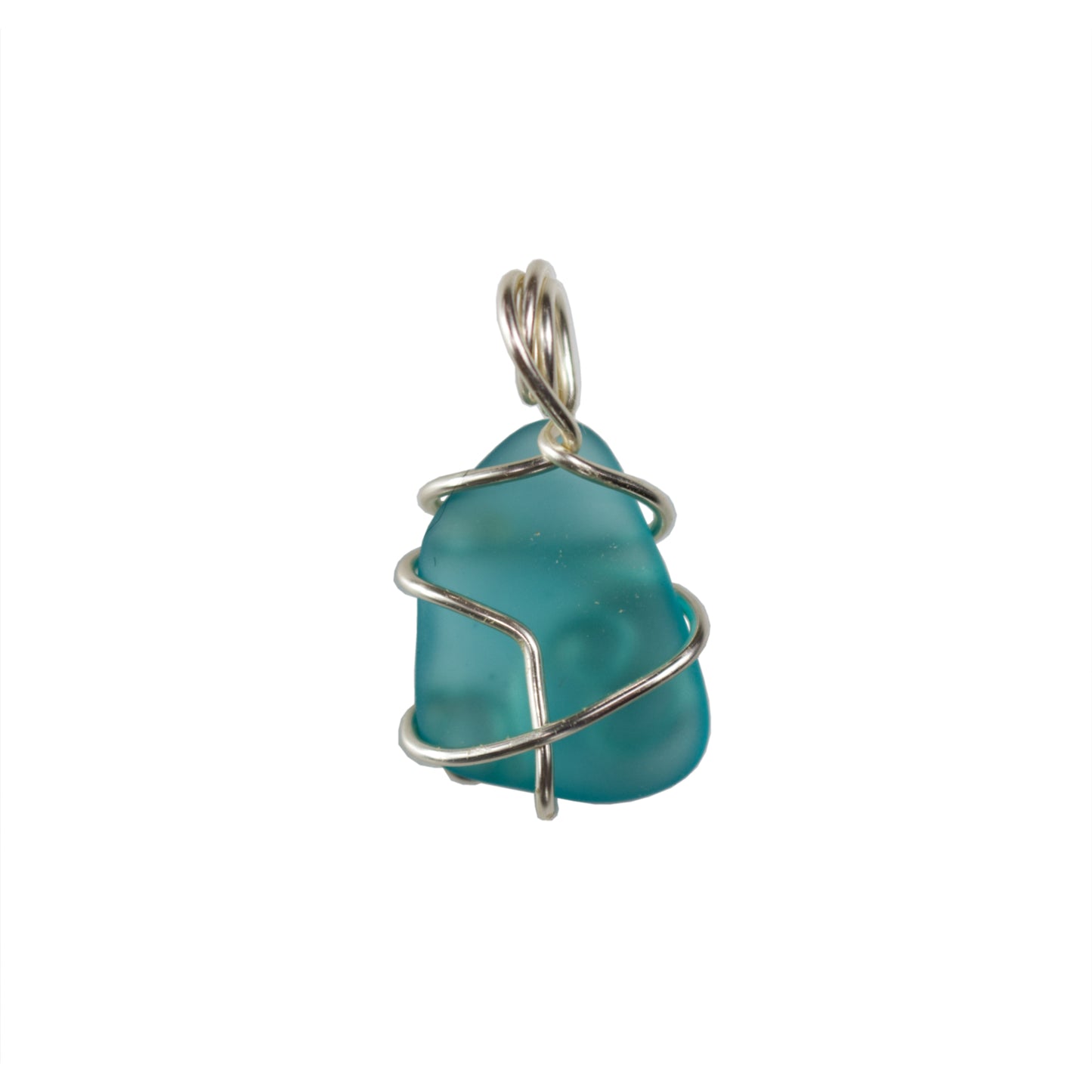 Turquoise Sea Glass Necklace | Sea Glass Pendant 3 | Artisans Boutique
