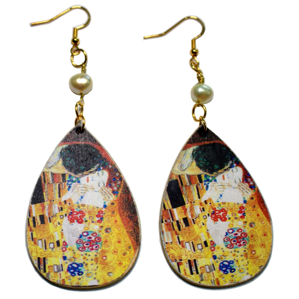 Drop Artisan Earrings | Kiss Earrings with Pearl | Artisans Boutique