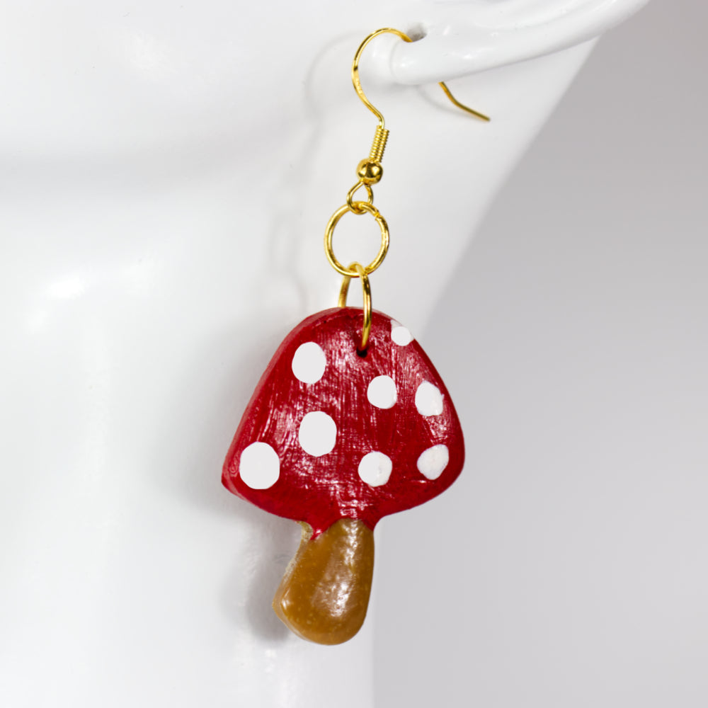 Cute Mushroom Earrings | Mushroom Earrings | Artisans Boutique