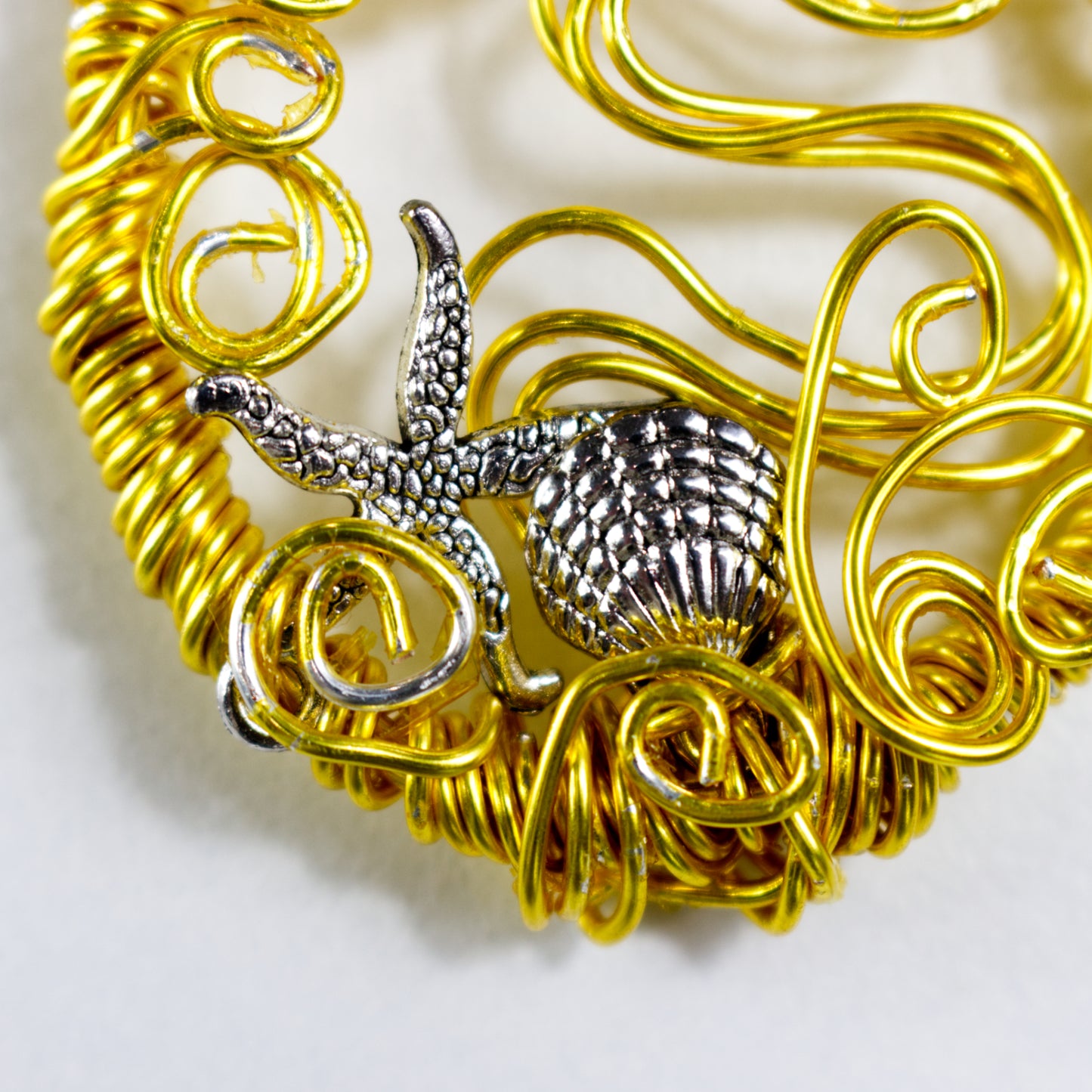 Wire Weave Pendant Necklace | Mermaid Wire Pendant | Artisans Boutique