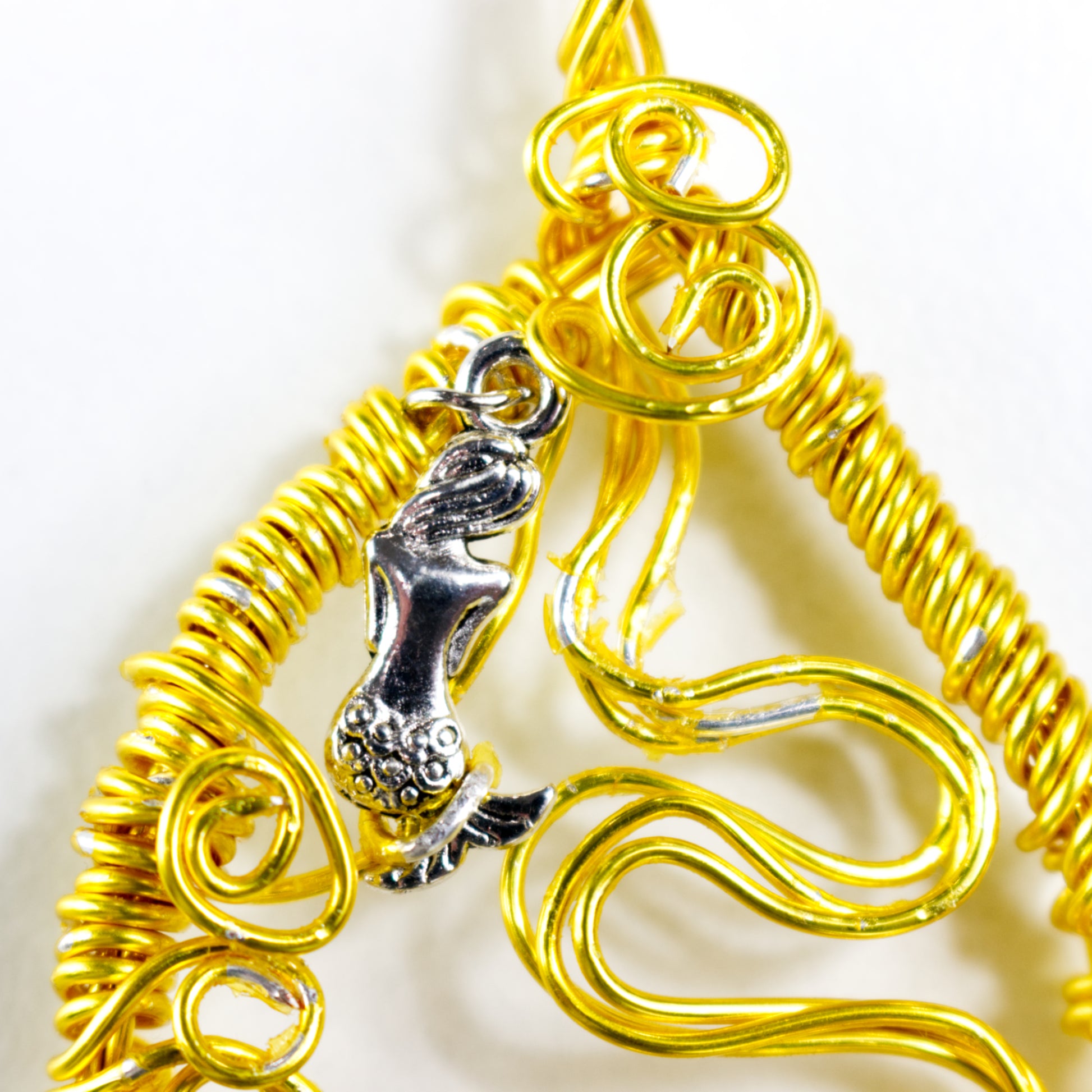 Wire Weave Pendant Necklace | Mermaid Wire Pendant | Artisans Boutique