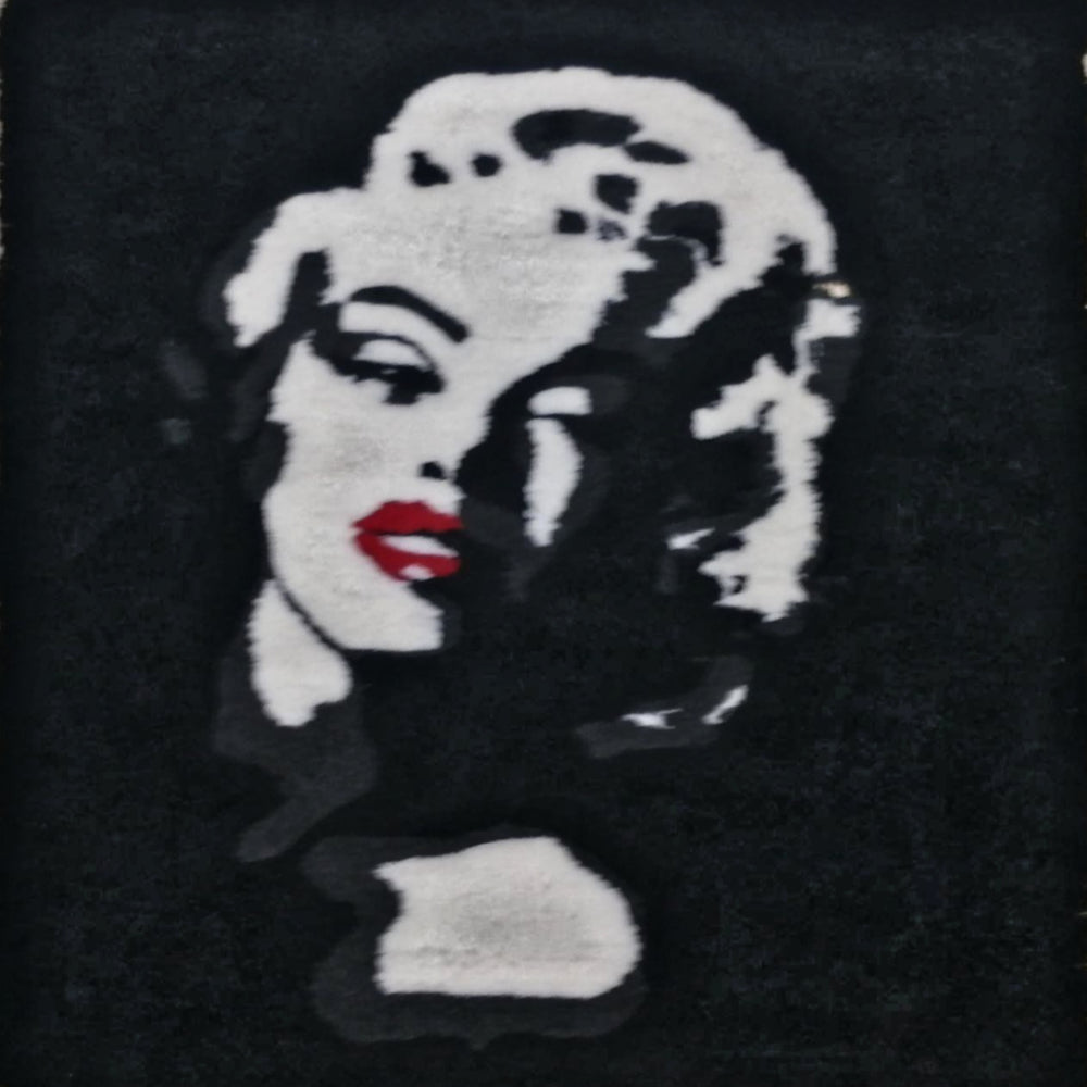 Marilyn - Style 2 - Noir sur blanc