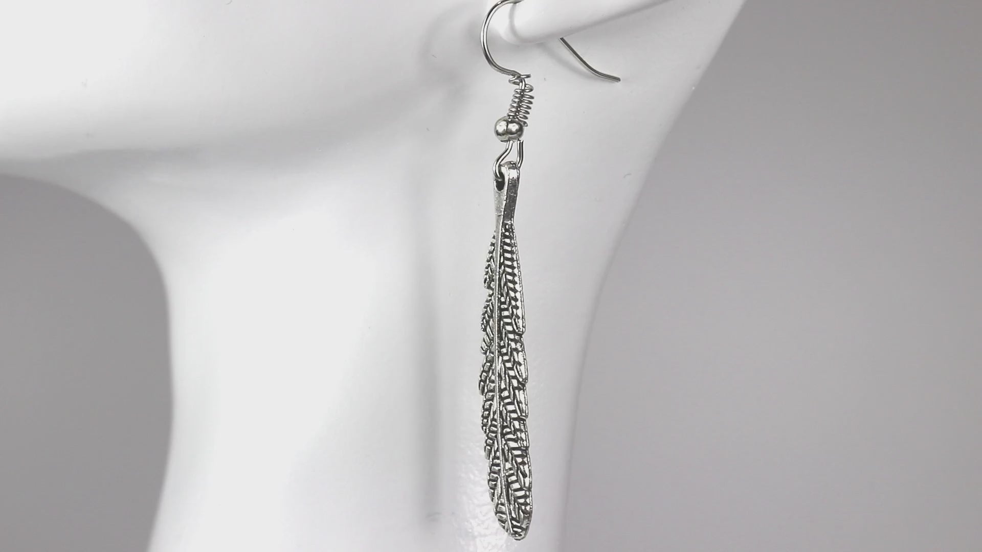 Feather Shaped Earrings | Feather Earrings | Artisans Boutique