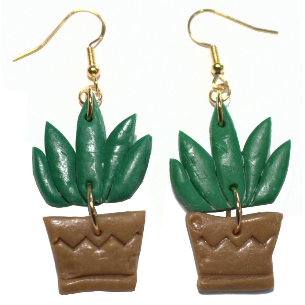 Cactus Stud Earrings | Cactus Pot Earrings | Artisans Boutique